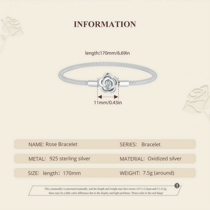 Bratara argint trandafir [13]