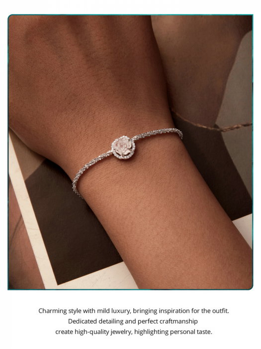 Bratara argint trandafir [13]