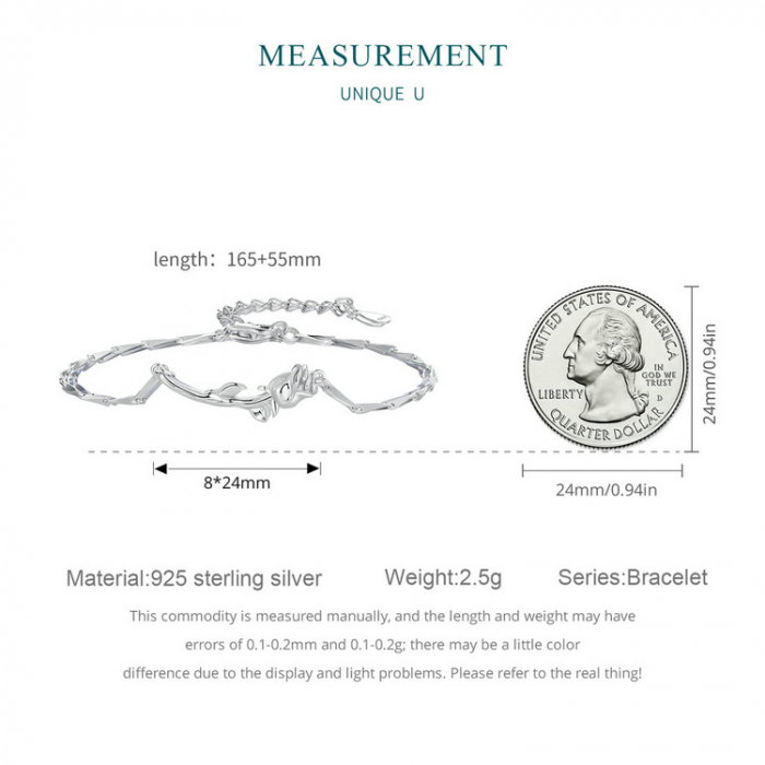 Bratara argint trandafir [14]