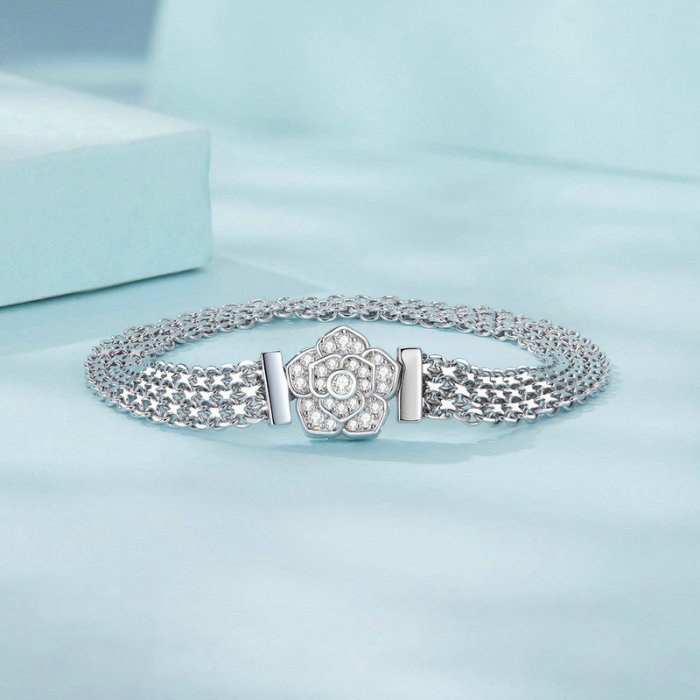 Bratara argint trandafir [6]