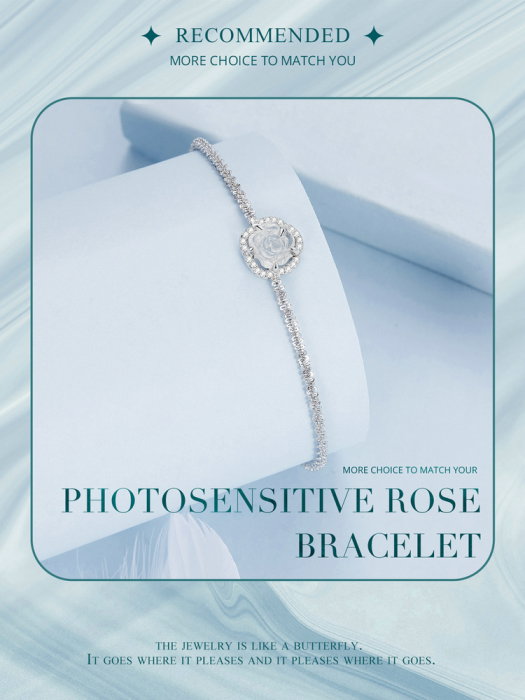 Bratara argint trandafir [20]