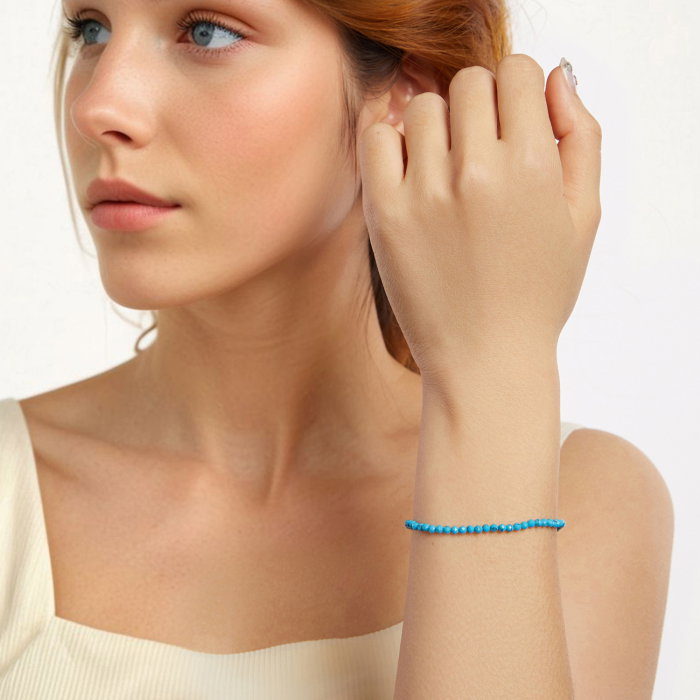 Bratara argint Turcoaz Sintetic [6]