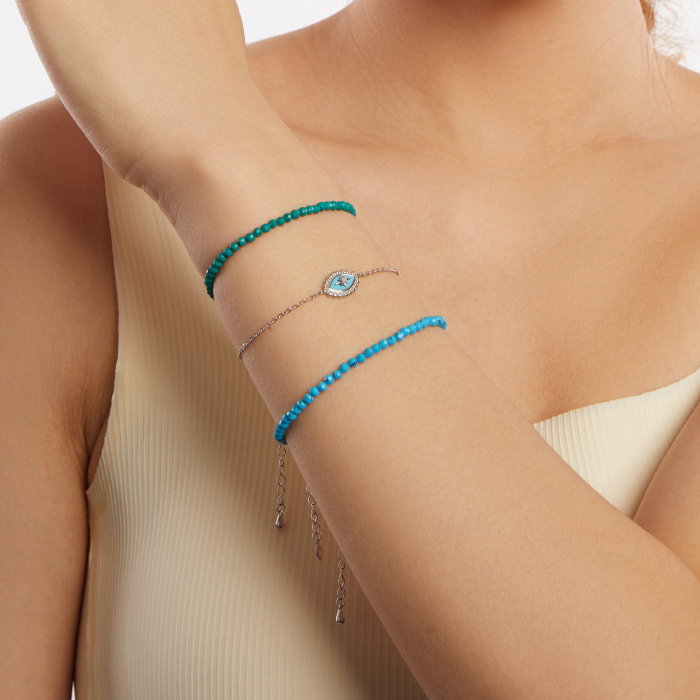 Bratara argint Turcoaz Sintetic [16]