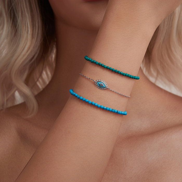 Bratara argint Turcoaz Sintetic [12]