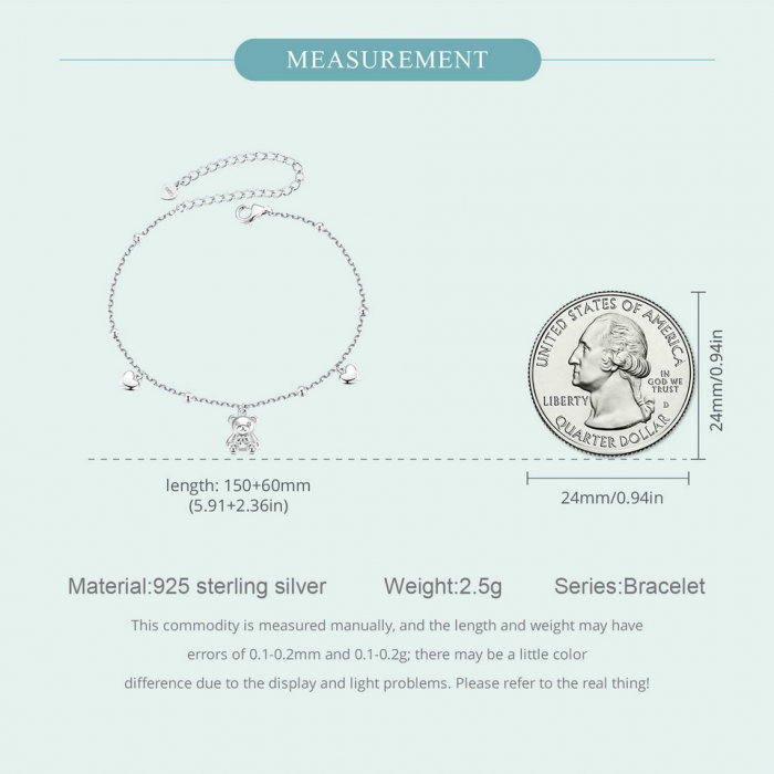 Bratara argint ursulet [8]