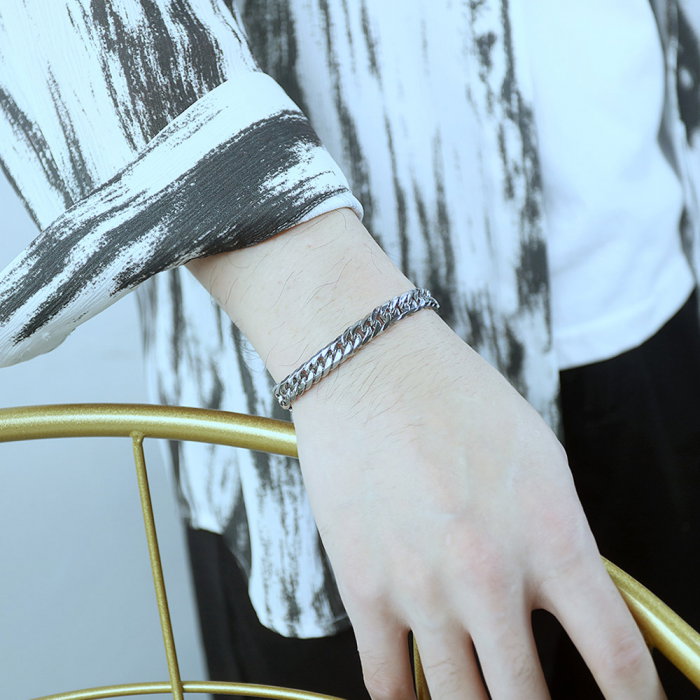 Bratara inox  cubaneza de 9,5 mm [8]