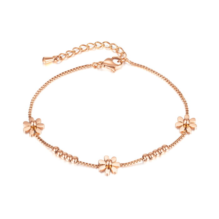 Bratara aurie cu flori delicate – Eleganta si feminitate subtila [1]