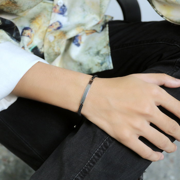 Bratara cu snur si inox [2]