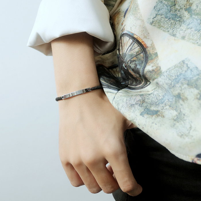 Bratara cu snur si inox [7]