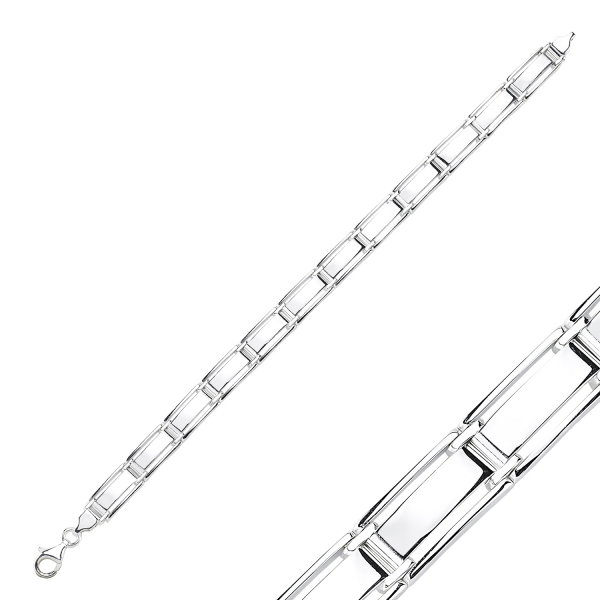 Bratara eleganta din argint 925 cu placuta - lungime 21 cm [2]