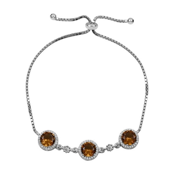 Bratara din argint placata cu rodiu cu Zultanit si zirconii albe [1]