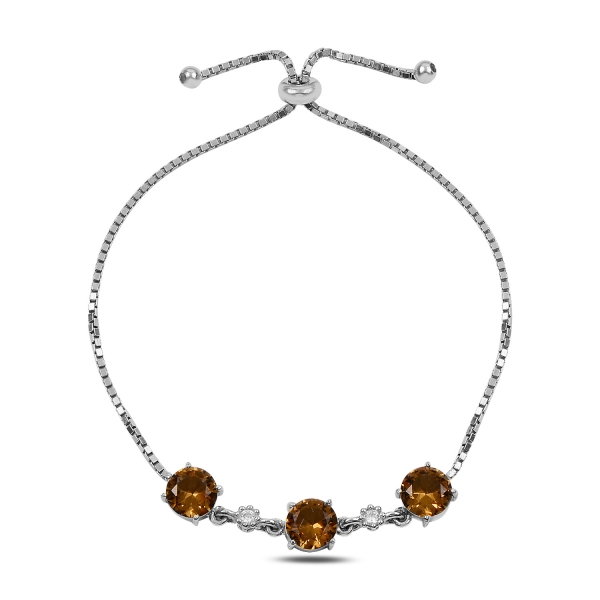 Bratara din argint placata cu rodiu cu Zultanit si zirconii albe [1]