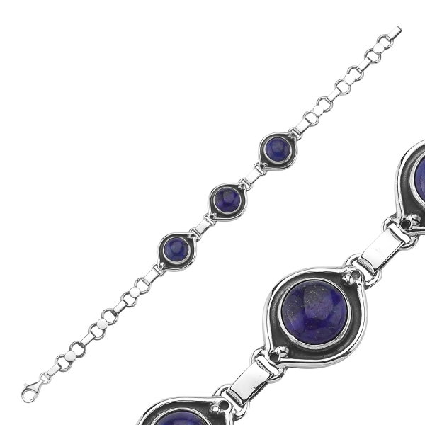 Bratara handmade din argint 925 cu Lapis Lazuli [2]