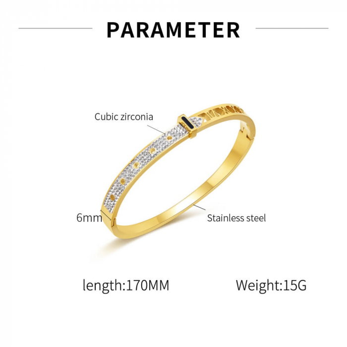 Bratara Elegance inox auriu [3]