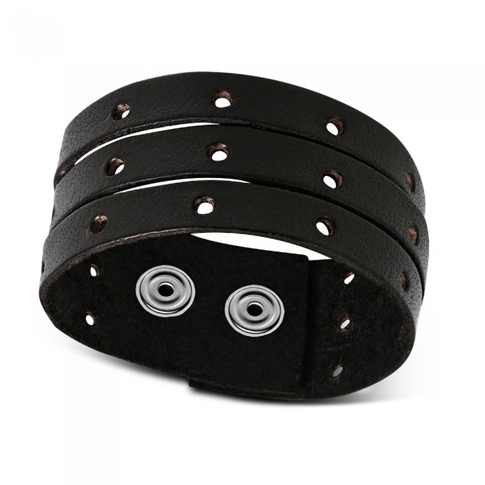 Bratara eleganta din piele neagra [1]