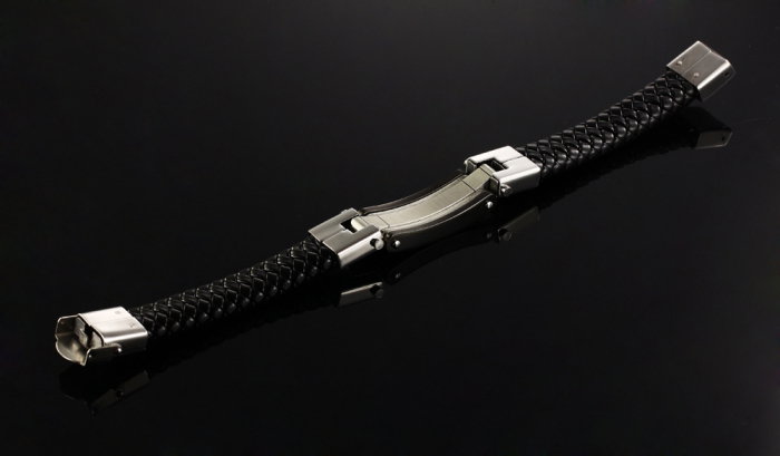 Bratara Faith din piele naturala si inox [13]