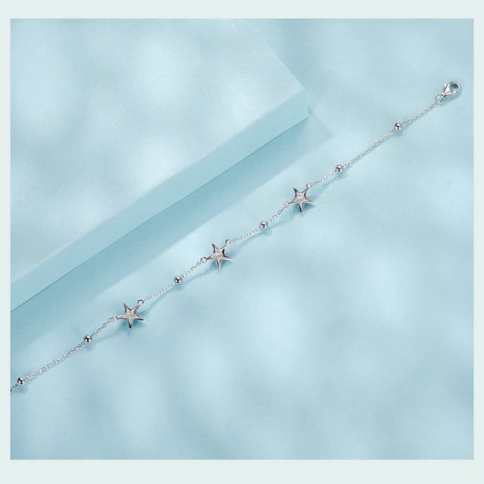 Bratara glezna argint cu stelute de mare [12]