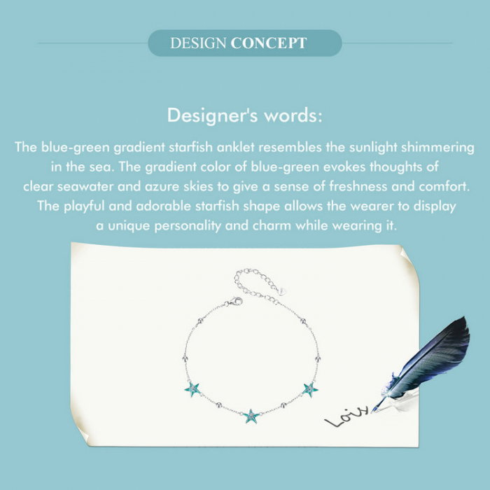 Bratara glezna argint cu stelute de mare [13]