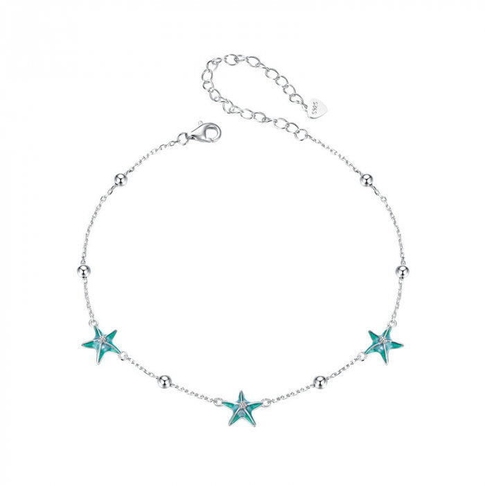 Bratara glezna argint cu stelute de mare [15]
