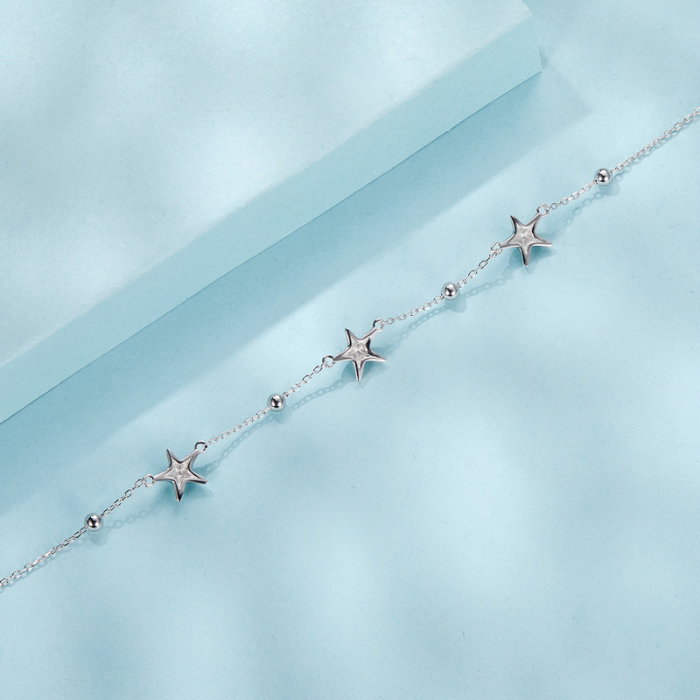 Bratara glezna argint cu stelute de mare [6]