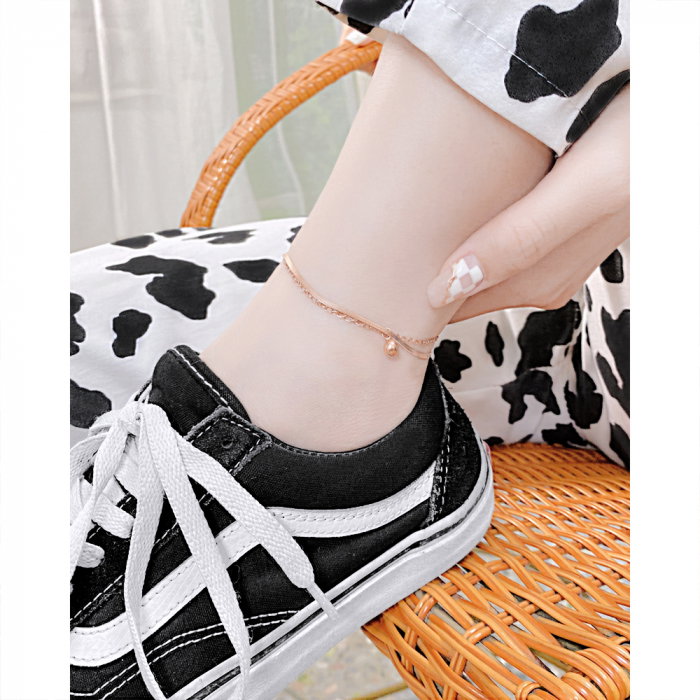 Bratara glezna dubla din inox cu bilute [11]