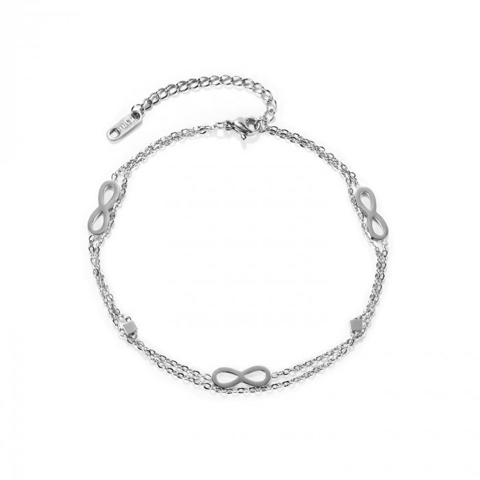 Bratara glezna dubla din inox cu infinit [1]