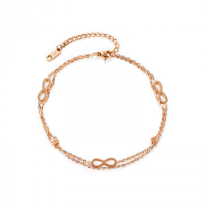 Bratara glezna dubla din inox cu infinit [1]