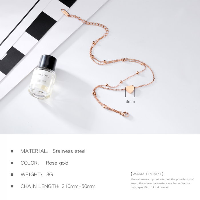 Bratara glezna dubla din inox cu inima si bilute [6]