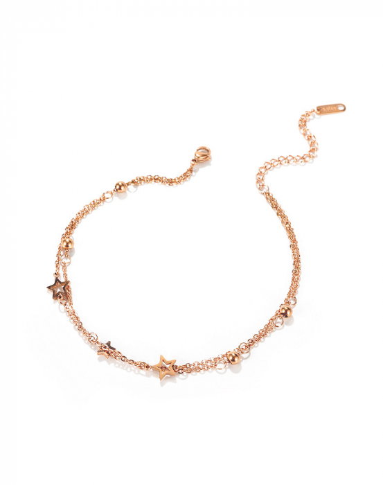 Bratara glezna dubla din inox cu stelute [15]