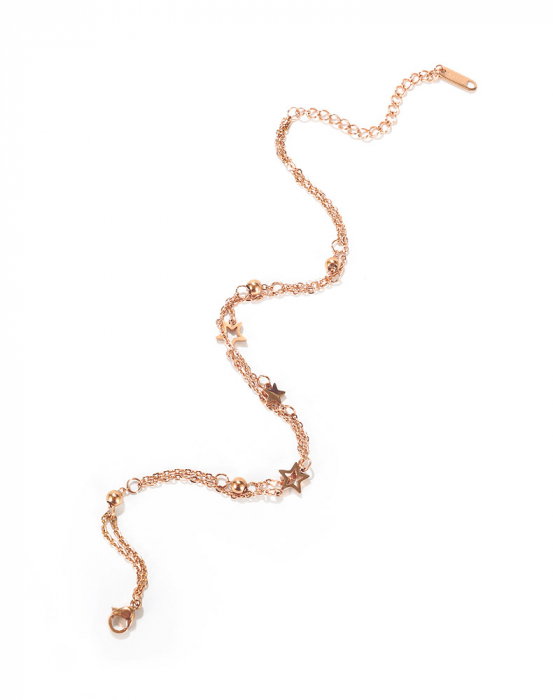 Bratara glezna dubla din inox cu stelute [17]