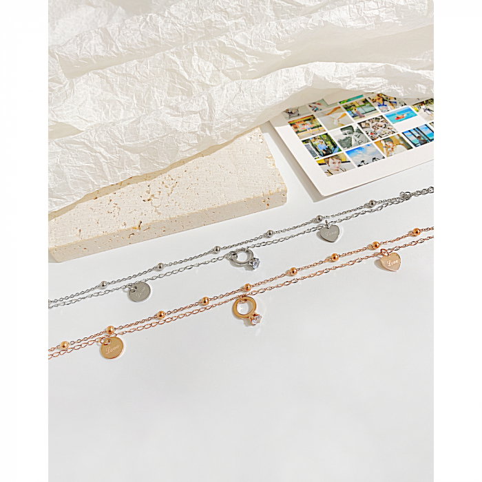 Bratara glezna dubla sin inox cu inima si inel [11]