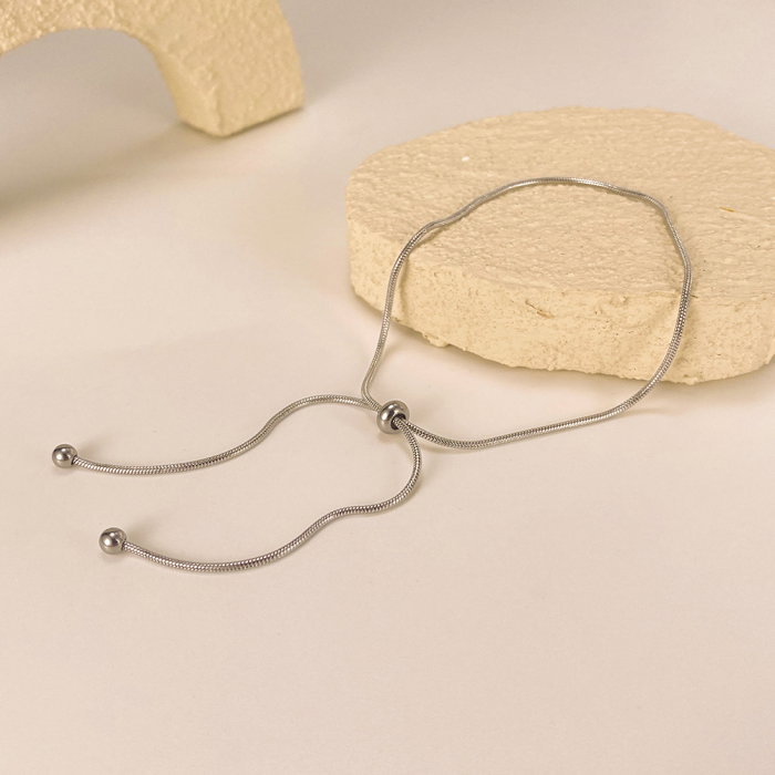 Bratara glezna inox ajustabila tip sarpe – Minimalism si versatilitate [4]