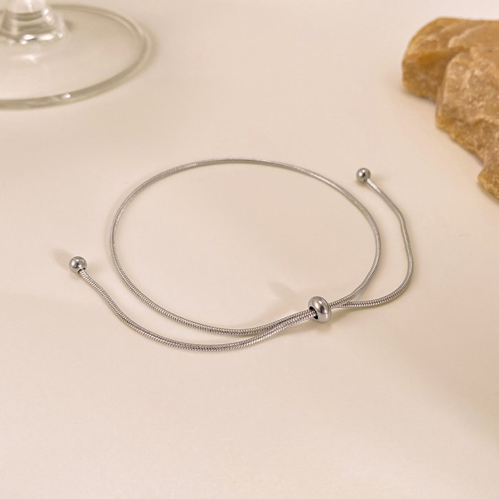 Bratara glezna inox ajustabila tip sarpe – Minimalism si versatilitate [3]