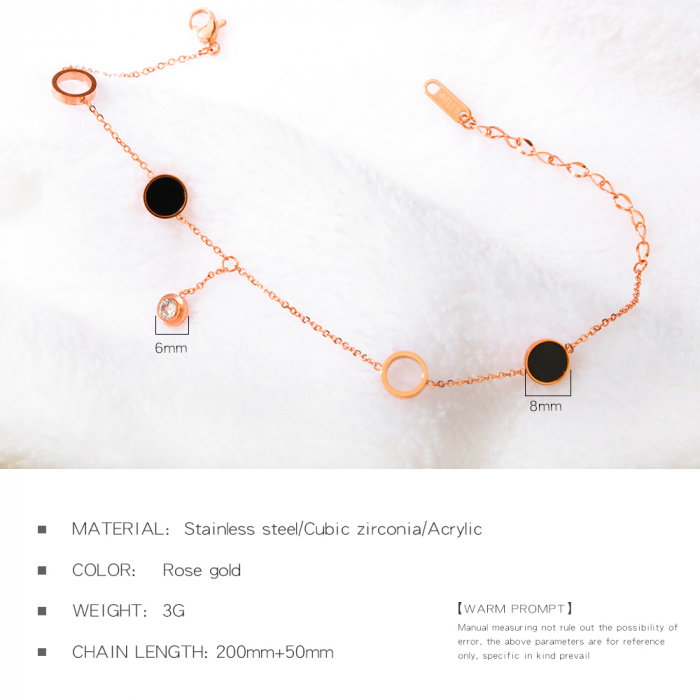 Bratara glezna inox cu cercuri [12]