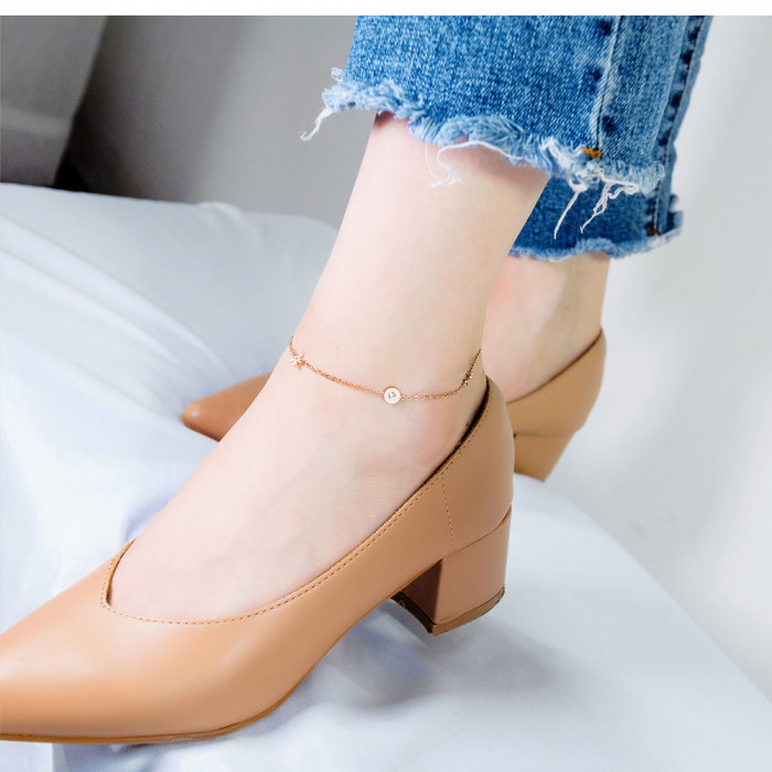 Bratara glezna inox cu flori si zirconii [2]