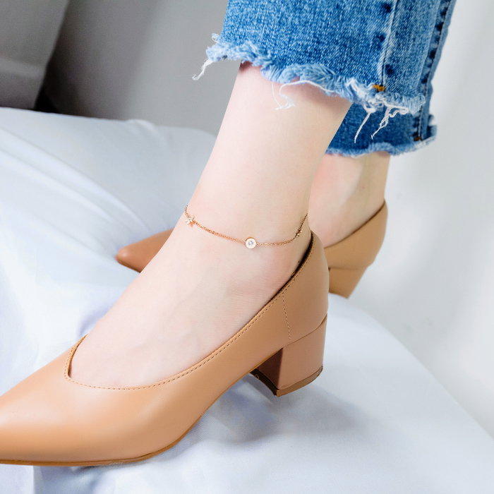 Bratara glezna inox cu flori si zirconii [10]