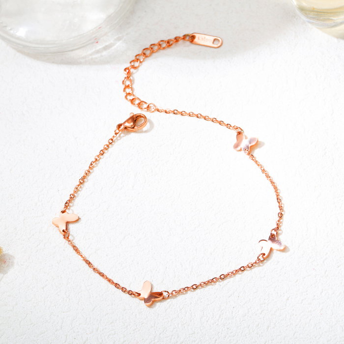 Bratara glezna inox cu fluturasi [7]