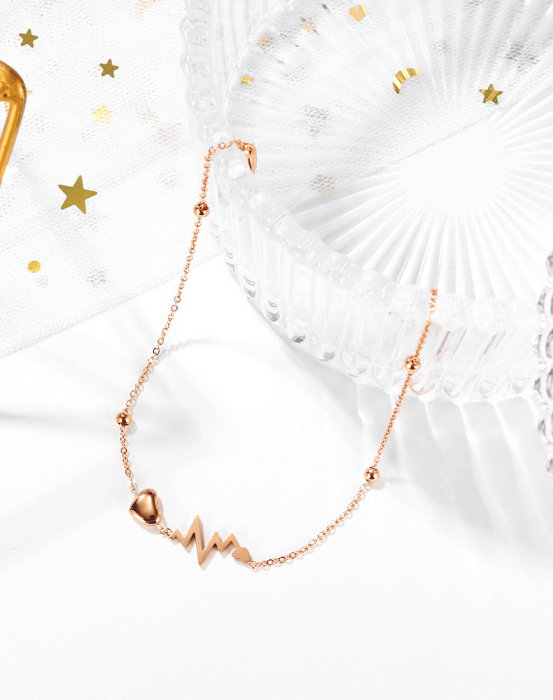 Bratara glezna inox cu inima, puls si smiley [7]