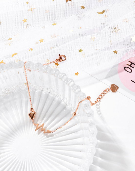 Bratara glezna inox cu inima, puls si smiley [12]