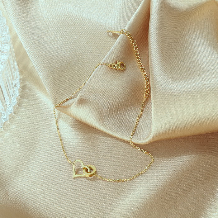 Bratara glezna inox cu inima si inel [5]