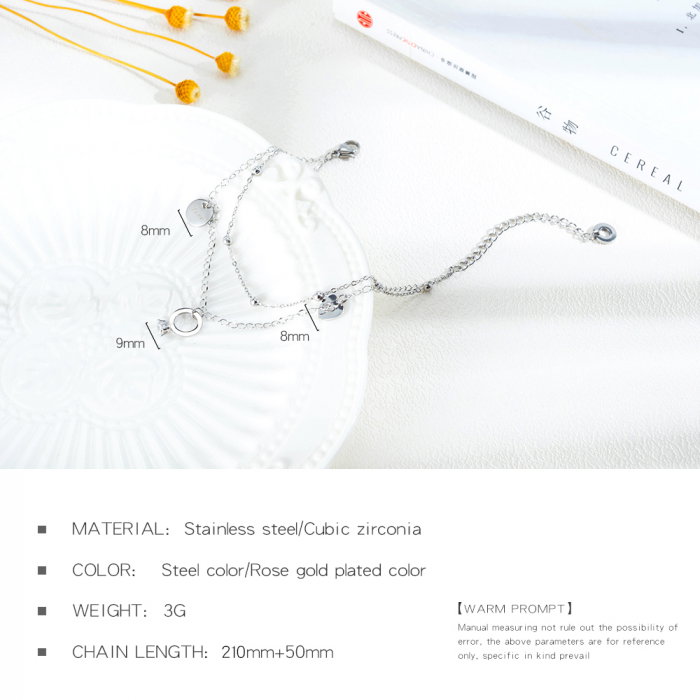 Bratara glezna inox cu inima si inel [6]