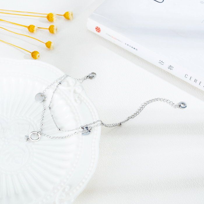 Bratara glezna inox cu inima si inel [9]