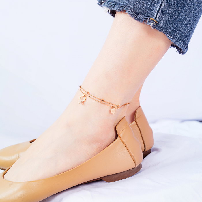 Bratara glezna inox cu inima si inel [10]