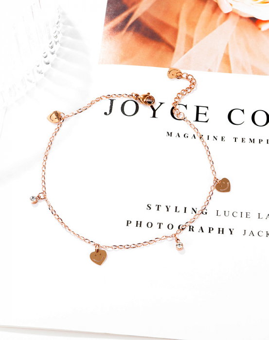 Bratara glezna inox cu inimi smiley [9]