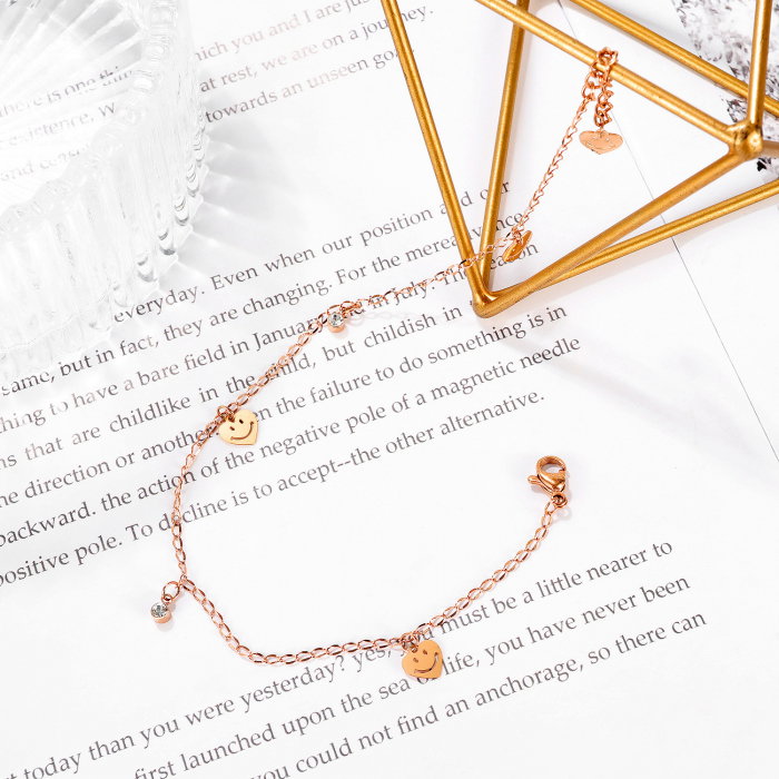 Bratara glezna inox cu inimi smiley [4]