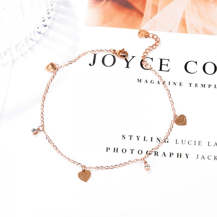 Bratara glezna inox cu inimi smiley [3]