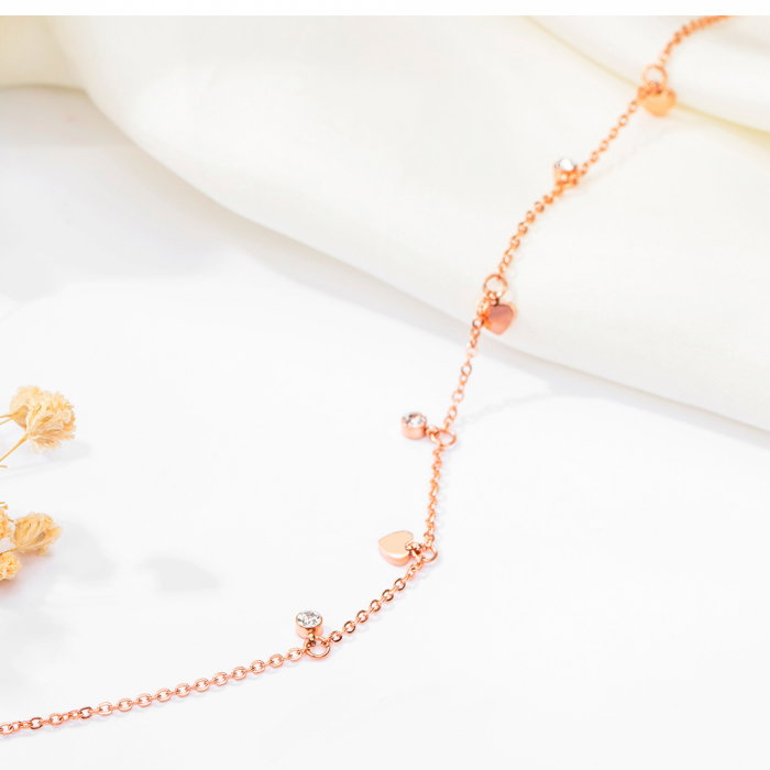 Bratara glezna inox cu inimioare [3]