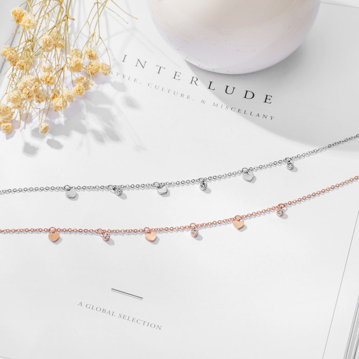 Bratara glezna inox cu inimioare [12]