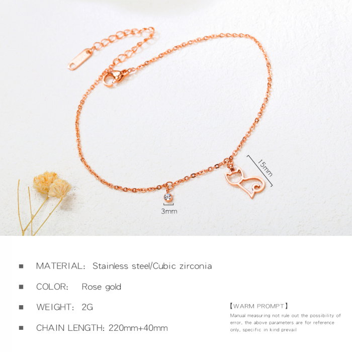 Bratara glezna inox cu pisicuta [11]