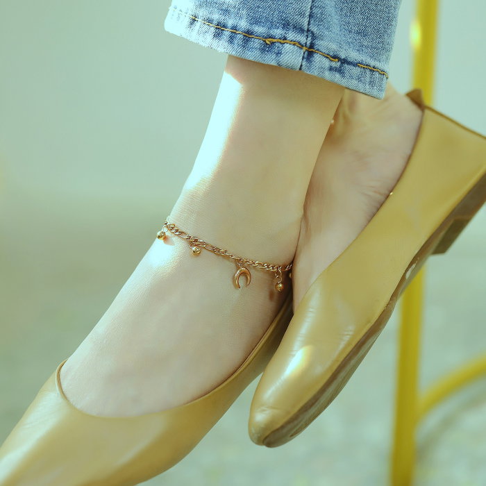 Bratara glezna inox cu semiluna si bilute [5]